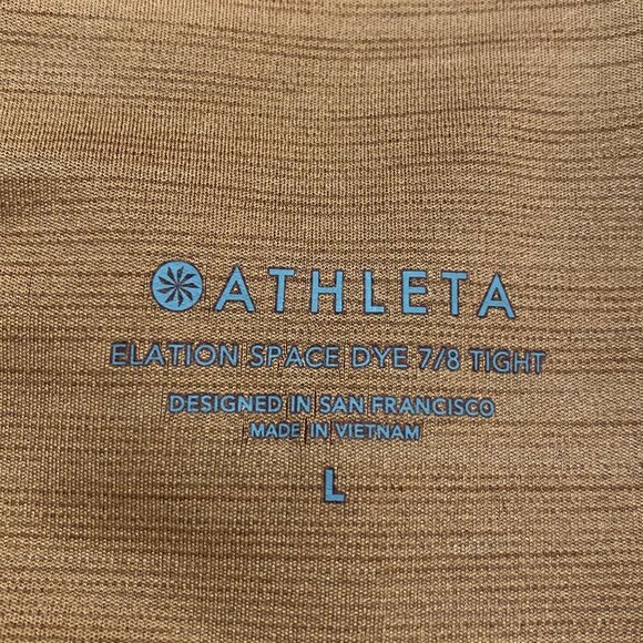 Athleta Elation Space Dye 7/8 Tight Size L‎ in Seina Beige - Picture 4 of 10